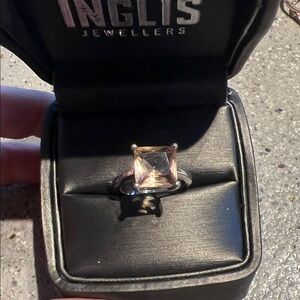 Elegant Silver and Gold-Toned Women's Ring